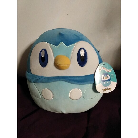 Squishmallows Blue Penguin Pokemon 10" Piplup 2023 Soft Plush Toy - Picture 1 of 6